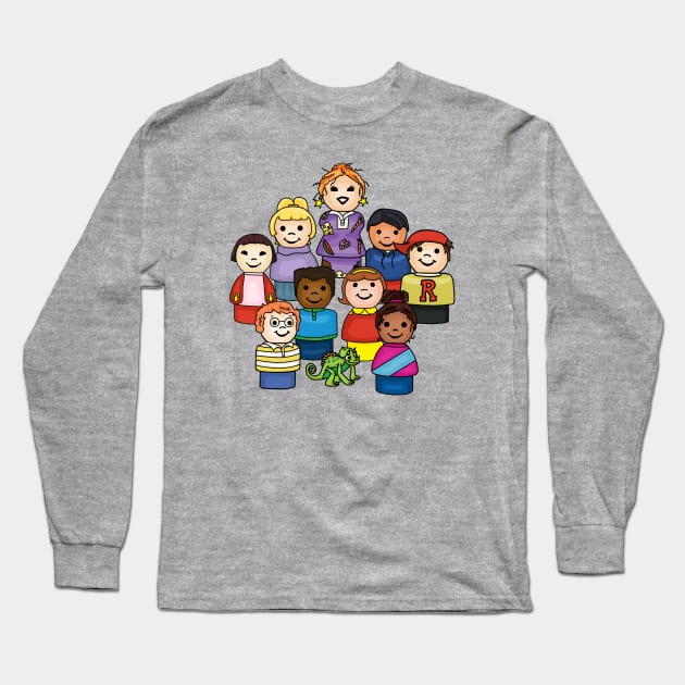 Little Magic School Bus Class Photo Long Sleeve T-Shirt by Slightly Unhinged